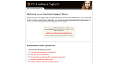 Desktop Screenshot of procustomersupport.com