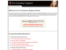 Tablet Screenshot of procustomersupport.com